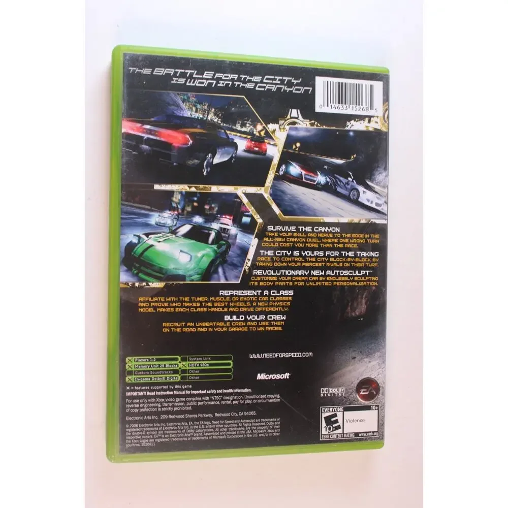 Need For Speed Carbon (Microsoft Xbox) Authentic, Complete, Tested/Works